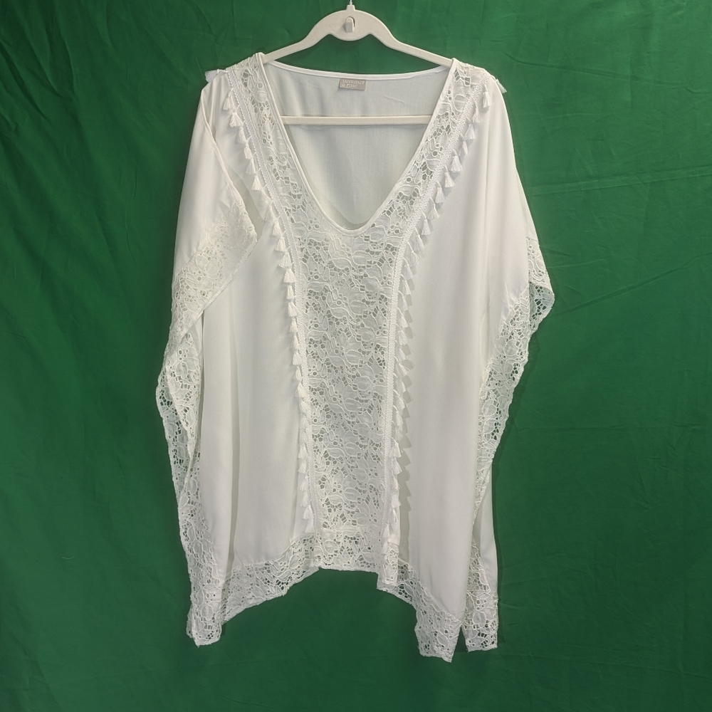 Summer & Rose Large Cover-up White and Lace